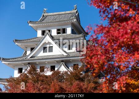 Tourisme japonais, châteaux, Gujo, Gifu Banque D'Images