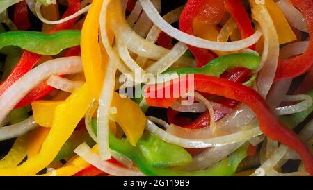 Tranches de légumes Banque D'Images