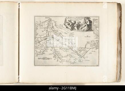 Carte du nouveau chenal de Pontgouin à Versailles (partie II), ca. 1702; II Partie du Nouveau Canal fait pour la Conduite de la Rivière d'Eure depuis Pontgouin Jusques A Versailles; les Forces de l'Europe, Asie, Afrique et Amérique, ou Description des Principales vives avec leurs fortifications. Dessignées par LES MEILLEURS ingénieurs, fête privée celles qui sont sous la domination de la France (...) Et des commandes des plusieurs Superbes Edifes. Carte du nouveau chenal que l'eau de l'Eure mène de Pontgouin à Versailles (partie II). Plaque n° 223 dans l'image dans le contexte d'un tota Banque D'Images