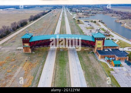 Great Platte River Road Archway Monument, The Archway, Kearney, Nebraska, États-Unis Banque D'Images