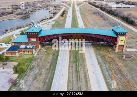 Great Platte River Road Archway Monument, The Archway, Kearney, Nebraska, États-Unis Banque D'Images