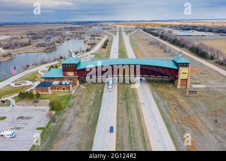 Great Platte River Road Archway Monument, The Archway, Kearney, Nebraska, États-Unis Banque D'Images