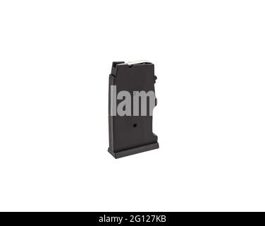 .22wmr magazine de fusil isolé sur fond blanc Banque D'Images