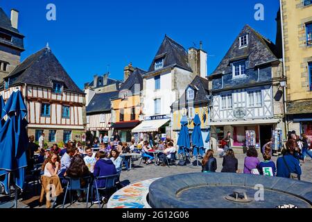 France, Bretagne, Finistère, Quimper, place Terre du Duc Banque D'Images