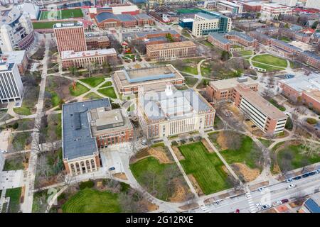 Love Library, UNL, Université du Nebraska-Lincoln, ne, États-Unis Banque D'Images