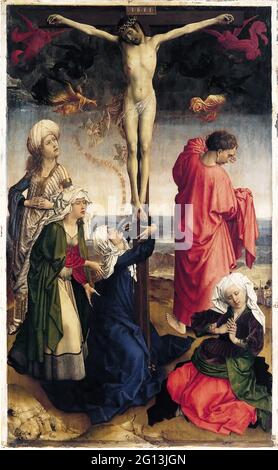 Rogier Van Der Weyden - Crucifixion Banque D'Images