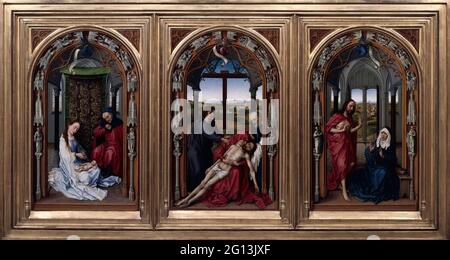 Rogier Van Der Weyden - l'autel de notre Dame Miraflores Banque D'Images