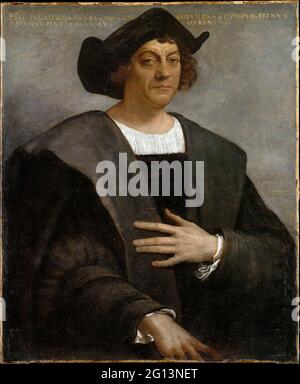 Sebastiano Del Piombo - Portrait d'un homme dit être Christophe Colomb Banque D'Images
