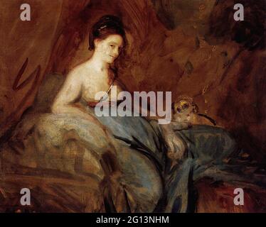 Sir Joshua Reynolds - actrice Kitty Fisher Banque D'Images