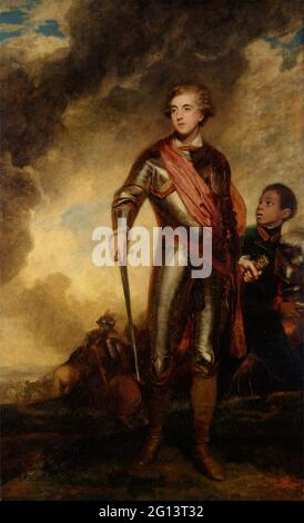 Sir Joshua Reynolds - Charles Stanhope, 3e comte de Harrington Banque D'Images