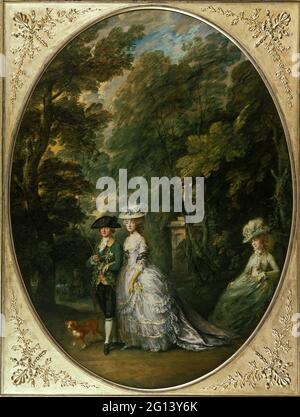 Thomas Gainsborough - Henry Duc de Cumberland avec Anne Duchess de Cumberland et Lady Elizabeth Luttrell Banque D'Images