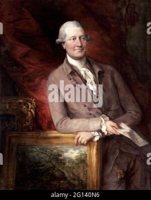 Thomas Gainsborough - Portrait de James Christie 1730 1803 Banque D'Images