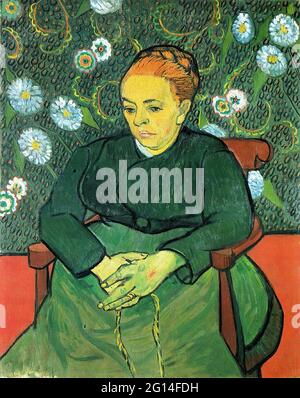 Vincent Van Gogh - Madame Roulin Rocking Cradle Lullaby 1889 2 1889 Banque D'Images