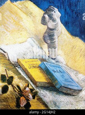 Vincent Van Gogh - Still Life with Plaster statuette Rose deux romans 1887 Banque D'Images