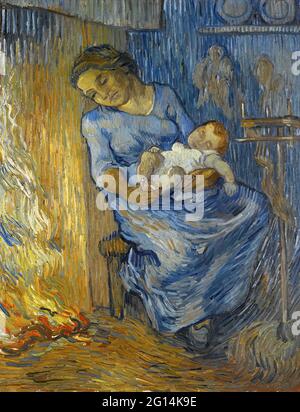 Vincent Van Gogh - l'homme est en mer après Demont Breton Banque D'Images