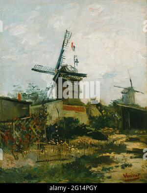 Vincent van Gogh - moulins à vent sur Montmartre Banque D'Images