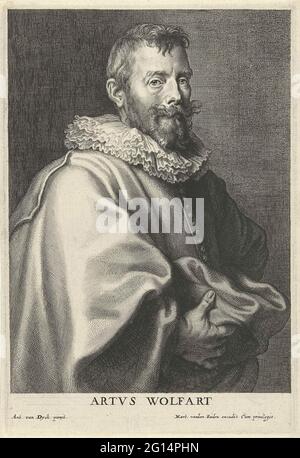 Portrait du peintre Artus Wolfaerts. Banque D'Images