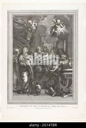CIRCONCISION DU CHRIST; CIRCVNCISVS EST PVER ET VOCATVM EST NOMEN EIVS IESVS. Banque D'Images