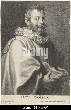 Portrait du peintre Artus Wolfaerts. Banque D'Images