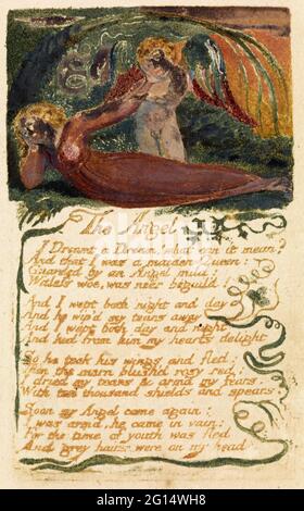 William Blake - chansons d'innocence et d'expérience plate 40 l'Ange Banque D'Images