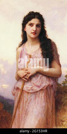 William-Adolphe Bouguereau (1825-1905) - en attente 1905 Banque D'Images