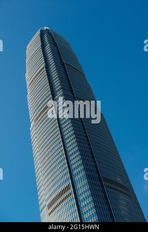 2ifc, le deuxième plus haut bâtiment de Hong Kong, surplombe Central, l'île de Hong Kong Banque D'Images