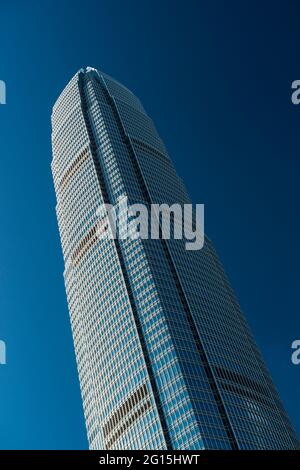 2ifc, le deuxième plus haut bâtiment de Hong Kong, surplombe Central, l'île de Hong Kong Banque D'Images