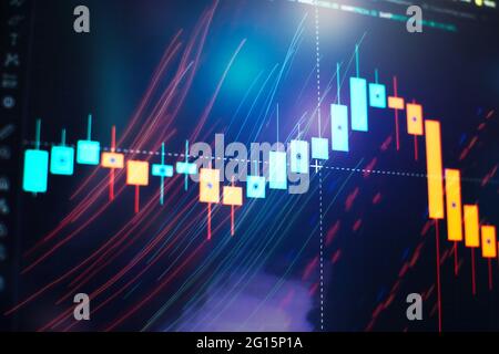 Divers types de produits financiers et d'investissement sur le marché obligataire, c'est-à-dire les FPI, les FTE, les obligations et les actions. Banque D'Images