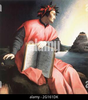 Agnolo Bronzino - Portrait allégorique Dante 1530 Banque D'Images