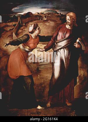 Agnolo Bronzino - Noli me Tangere Banque D'Images