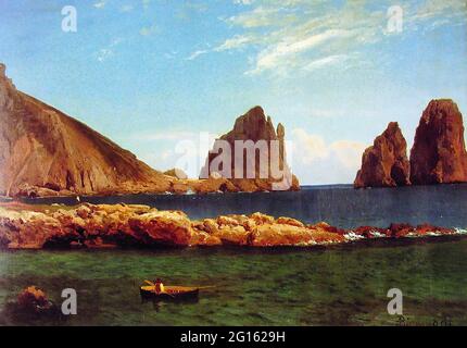 Albert Bierstadt ( 1830 - 1902 ) - Capri C 1857 Banque D'Images