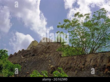 Citadelle de Corte en Corse, la Mecque de la culture Corse Banque D'Images