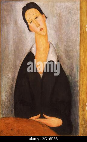 Amedeo Modigliani, Italien - Portrait d'une femme polonaise Banque D'Images