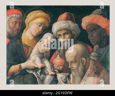 Andrea Mantegna (Italien (Paduan) - adoration des Magi Banque D'Images