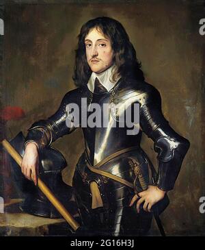 Anton Van Dyck - Portrait Prince Charles Louis électeur Palatin 1641 Banque D'Images