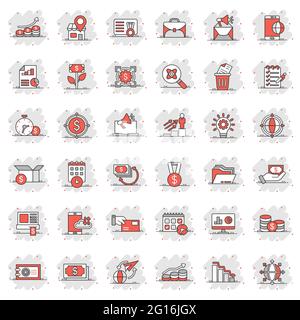 Icône professionnelle de style comique. Réaliser l'illustration vectorielle de dessin animé argent sur fond blanc isolé. Concept d'entreprise d'effet de destruction d'Internet multimédia. Illustration de Vecteur