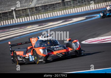 28 Paul Lafargue (FRA), Paul Loup Chatin (FRA), Jean-Eric Vergne (FRA), Oreca 07 - Gibson IDEC SPORT, action pendant les 2021 4 heures du Castellet, 3e tour de la série européenne le Mans 2021, du 04 au 06 juin 2021 sur le circuit Paul Ricard, au Castellet, France - photo Germain Hazard / DPPI / LiveMedia Banque D'Images