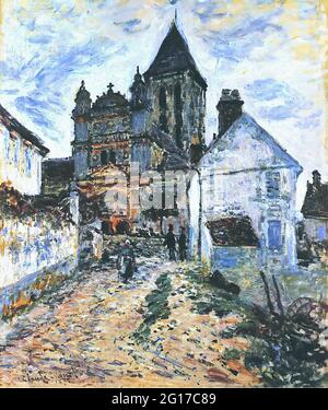 Claude Monet - Église de Vétheuil 1878 Banque D'Images