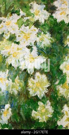 Claude Monet - Clematis blanc 1887 Banque D'Images