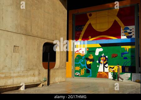 Inde, Punjab et Haryana, Chandigarh, Vidhan Sabha Assemblée législative du Corbusier Banque D'Images