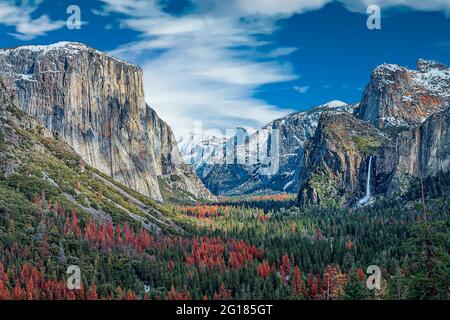 Parc national de Yosemite dans les montagnes de l'ouest de la Sierra Nevada Banque D'Images