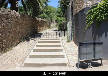 Park Güell Stairs à Barcelone, Espagne.C'est parti ! Banque D'Images