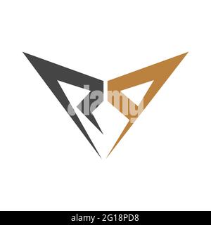 QR, RQ, Q et R Résumé initiale monogramme lettre lettre alphabet logo design Illustration de Vecteur