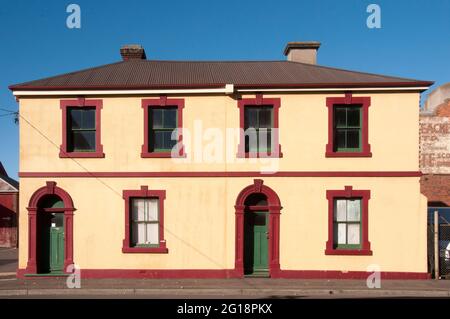 Architecture coloniale du début du XIXe siècle de style géorgien à Launceston, Tasmanie Banque D'Images