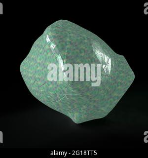 Une image d'arrière-plan en verre 3D fissuré abstraite. Banque D'Images