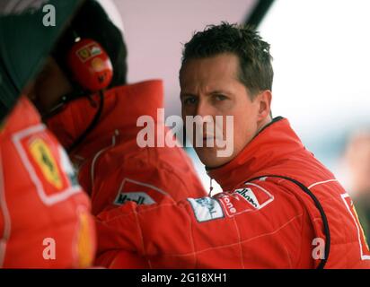 Circuito de Catalunya près de Montmelo Espagne 26.1.2002, Motorsport: Formule 1 essais d'hiver - Michael SCHUMACHER, Ferrari Banque D'Images