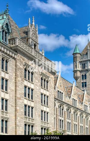 Bâtiment D & H, Albany - Broadway à State Street Banque D'Images