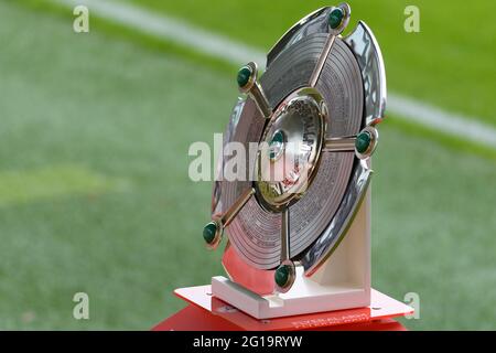 Munich, Allemagne. 06e juin 2021. Meisterschale avant le match Frauen Bundesliga entre le FC Bayern Munich et le TSG Hoffenheim au campus du FC Bayern, Allemagne. Crédit: SPP Sport presse photo. /Alamy Live News Banque D'Images