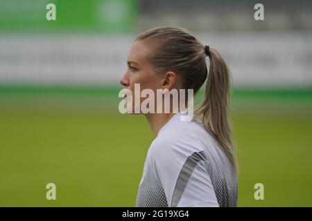 Wolfsburg, Allemagne. 06e juin 2021. Lara Dickenmann ( 21 Wolfsburg ) lors du match FlyerAlarm Frauen-Bundesliga entre VfL Wolfsburg et SV Werder Bremen au stade AOK à Wolfsburg, en Allemagne. Crédit: SPP Sport presse photo. /Alamy Live News Banque D'Images