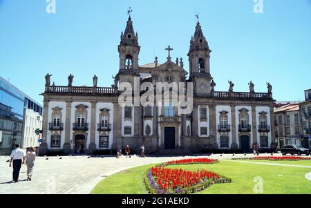 Croch baroque du XVIIIe siècle de Saint-Marc, Igreja de Sao Marcos, situé sur la place Carlos Amarante, au coeur de la ville, Braga, Portugal Banque D'Images